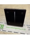 T18 Black glass Touch Panel 0/1-10V Dimmer | RF 2.4GHz | AC 100-240V
