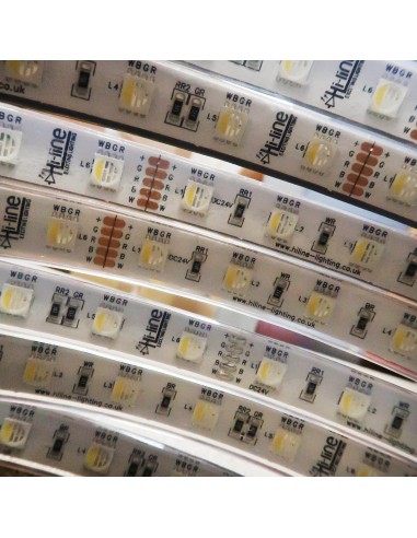 RGBW LED Strip (RGB+CW) 24V-14.4W/m-IP68 (Polyurethane layer)-CRI80-SMD5050