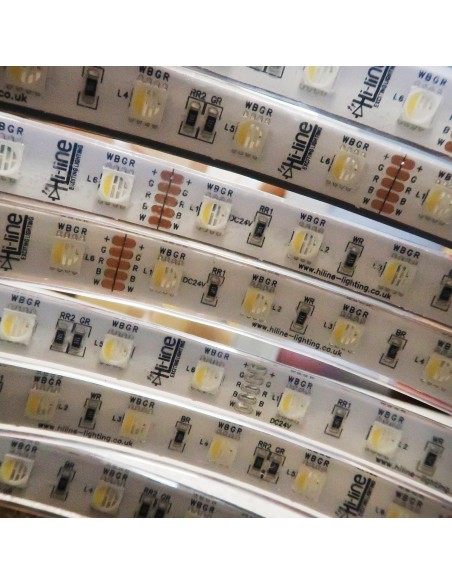 10m roll rgbw strip cool white waterproof 24v