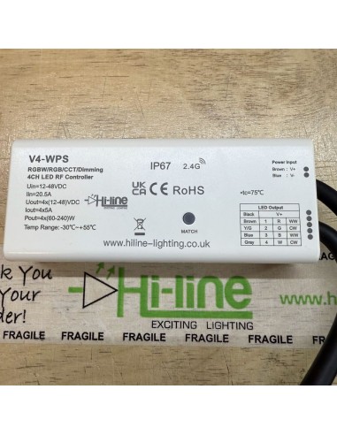 V4-WPS Wasserdichter LED Controller IP67 4-Kanal