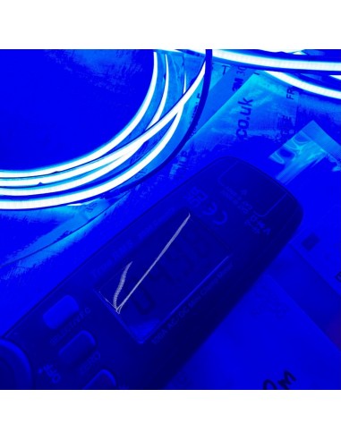 10m Roll COB Blue LED Strip | 24V | 14W/m | 528 LEDs/m | IP00
