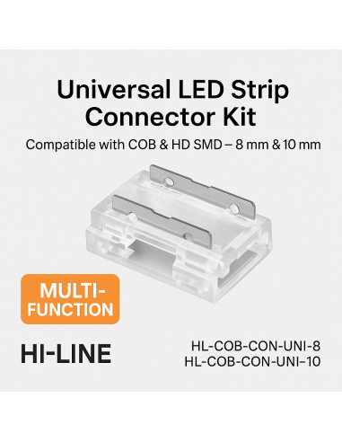 Universelles LED-Streifen-Verbinder-Set – COB & HD SMD – 10 mm
