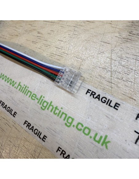 RGBW 5-Pin 15cm Strip-to-Wire Connector for 12mm