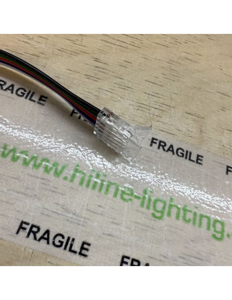 RGBW 5-Pin 15cm Streifen-zu-Kabel-Verbinder für 12mm IP00 LED-Band
