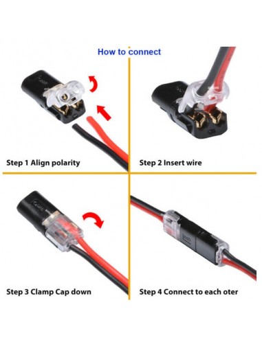 2-Way Power Distributor Set with 3 Connectors