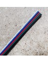 Flat 5 cores RGBW LED cable 500 meters ribbon roll