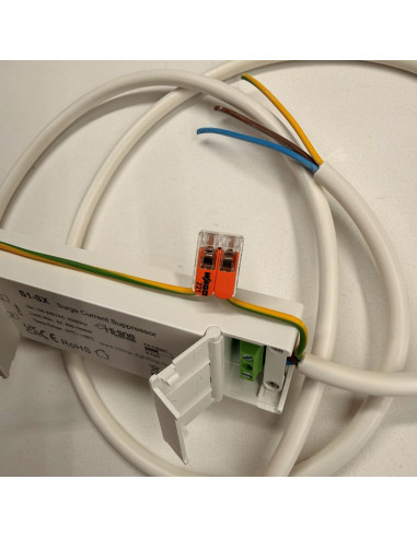 inrush controller with earth additional cable fix