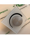 Rotary 0/1-10V Dimmer | RF 2.4GHz | AC 100-240V | White Glass