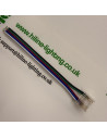 RGBW COB LED Streifen-zu-Streifen Verbinder (5-Pin, 4 Kanäle) – Draufsicht