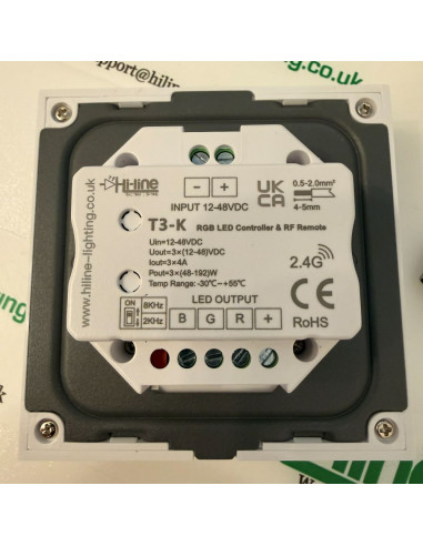 RF RGB LED controller touch rotary wall switch