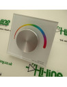 White glass RGB LED dimmer controller RF 2.4G