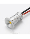 Silver Mini LED Spotlight 12V 3000K 10mm Cut-Out Close Up