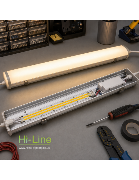 Slim 12mm high brightness COB LED strip 3000K 5 metre