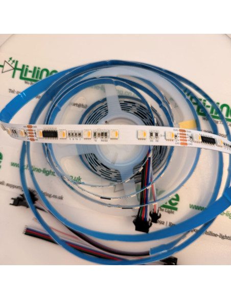 24v-dmx512-rgbw-led-strip-unwound-pcb-segment-detail