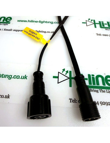 3 Pin X-Connect Female Socket and Male Plug