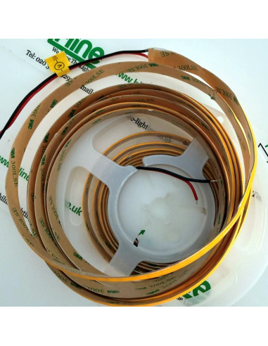 Cuttable 24V COB LED strip 20mm cut 3000K high power