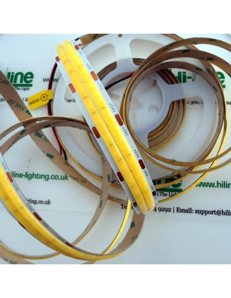 Dual line COB LED tape 24W per metre fluorescent batten retrofit 6000K