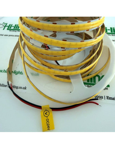 Cuttable 24V COB LED strip 20mm cut 6000K high power