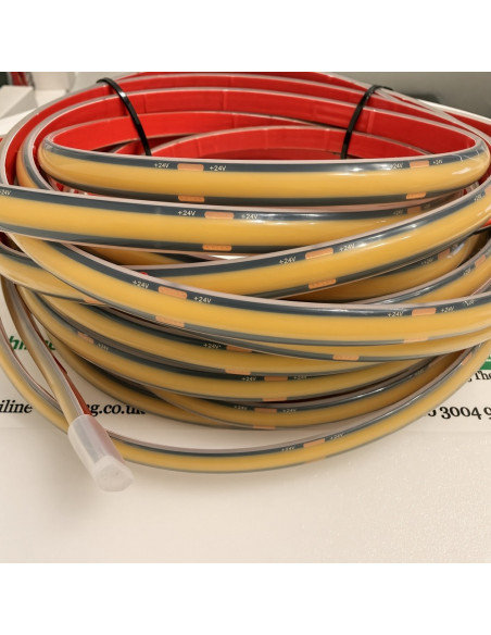 24V IP68 COB silicone jacket 8mm PCB plus 24V markings