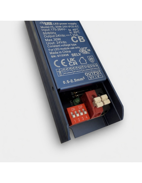 24V 30W LED Treiber DIP Schalter 4 Helligkeitsstufen