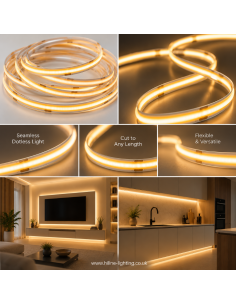 5mm COB LED Tape 24 Volt 10 Metre Indoor Roll 2
