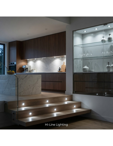 Cool White 6000K Mini Spots for Kitchen Stairs and Display 12V