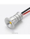 Silver 12V Cool White Mini Downlight 6000K 120 Degree Close Up