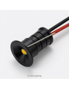 Black Mini LED Spotlight 12V 6000K Cool White 120 Degree 2
