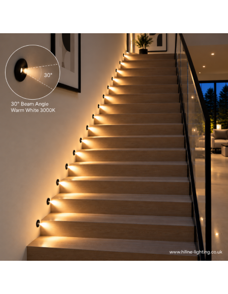 staircase mini led 30 degrees 3000k