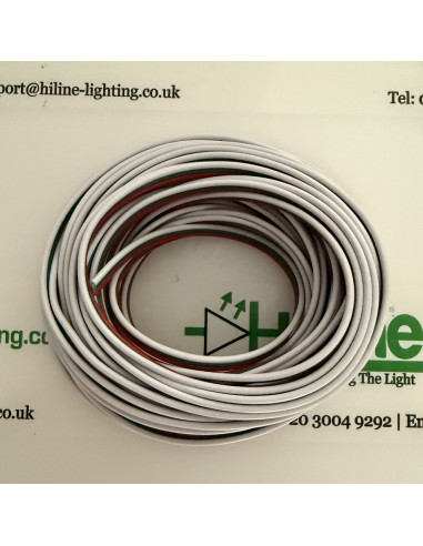 3-adriges 22AWG Flachbandkabel fuer Tunable LED Band 10m