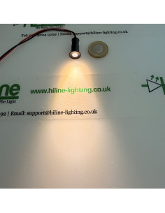Black 30 Degree Mini Spot 3000K Warm White Narrow Beam Lit