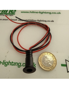 Black 30 Degree 6000K Mini LED Spot 12V with Pound Coin