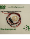 Schwarzer 30 Grad Mini LED Strahler 6000K von oben Massstab