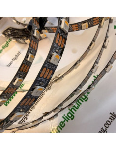 12V SK6812 RGBNW Addressable LED Strip 60 Pixels Black PCB 4000K 2