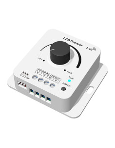 HL-V1-KS Rotary RF LED Strip Dimmer 12-48V Front 2