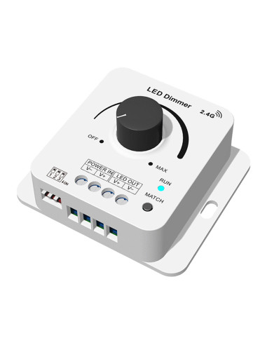 HL-V1-KS Rotary Knob LED Dimmer 12-48V Angle