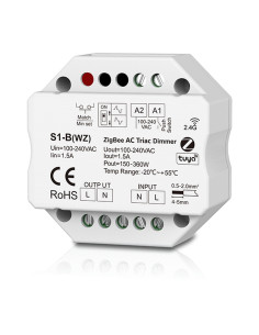 HL-S1-B(WZ) ZigBee RF Push AC Triac Dimmer Front