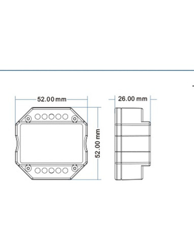 HL-S1-B(WZ) Masse 52x52x26mm Unterputz Dimmer