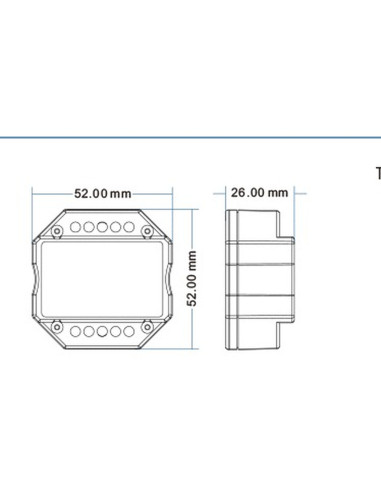 HL-S1-B(WT) Masse 52x52x26mm Unterputz Dimmer