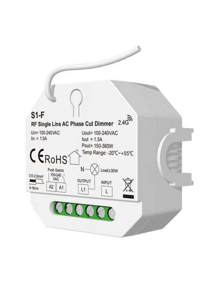 HL-S1-F Single-Line AC Triac RF Dimmer Front
