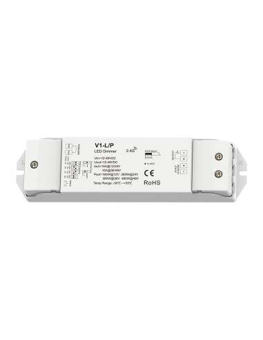 HL-V1-L/P PWM DIP Schalter und Klemmen Draufsicht