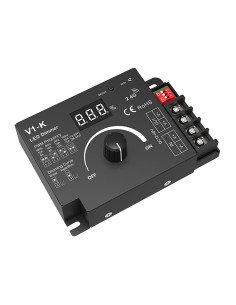 HL-V1-K 20A Rotary RF LED Strip Dimmer 12-48V Angle
