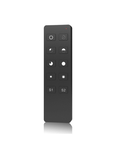 HL-R1-B 10-Tasten Funk Dimmerfernbedienung 1-Zone Schwarz Front