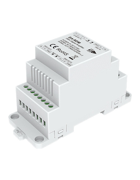 HL-DA-RDM Weisser Hutschienen DMX RDM Verstaerker 12-48V