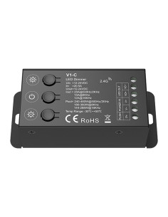 HL-V1-C 12-24V 20A 3-Button RF LED Strip Dimmer Front