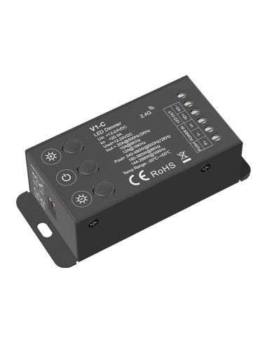 HL-V1-C 12-24V PWM LED Dimmer Schraegansicht 2.4GHz