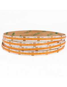 Amber Orange 24V COB LED Strip 5m IP00 8mm Reel 1700K