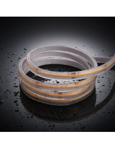 IP67 Waterproof Amber Orange COB LED Strip 24V Wet