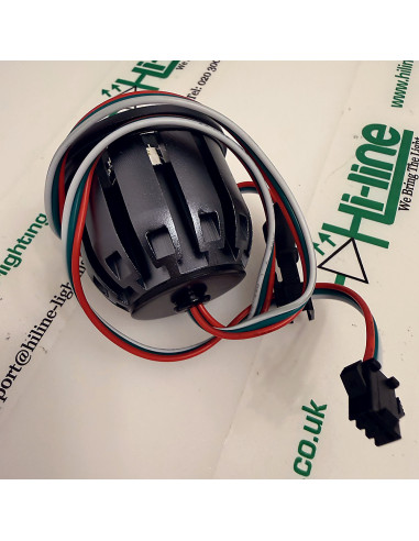 24V 6W RGBW SPI 50mm Spotlight Federclips Rueckseite