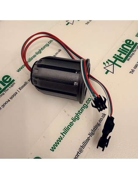 24V 12W RGBW SPI Spotlight 50mm Seite 3-Pin JST